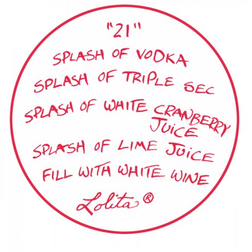 Lolita® 21st Birthday Standard Wine Glass