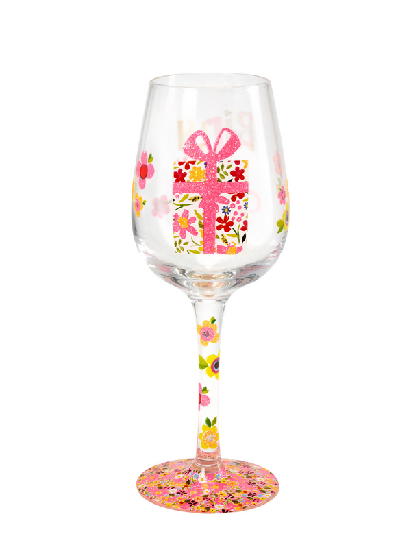 Birthday Girl Wine Glass (Papersalad)