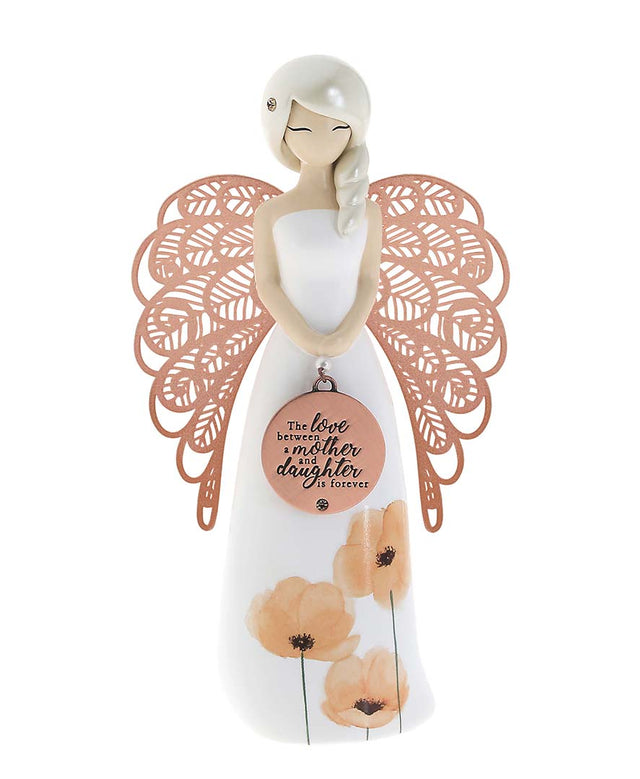 The Love Between a Mother and Daughter Angel Figurine
