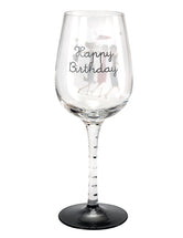 Happy Birthday Wine Glass (Bernie Parker)