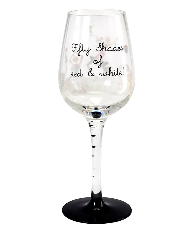 50 Shades Of Red & White Wine Glass (Berni Parker)