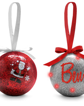 Your Name In Lights Personalised LED Flashing Christmas Bauble