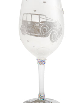 Happy Ever After For Him Wedding Wine Glass