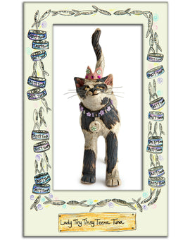 Lady Tiny Tinsy Teena Tuna Tea Towel