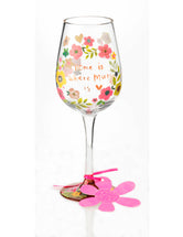 Home is Where Mum Is Wine Glass (Papersalad)