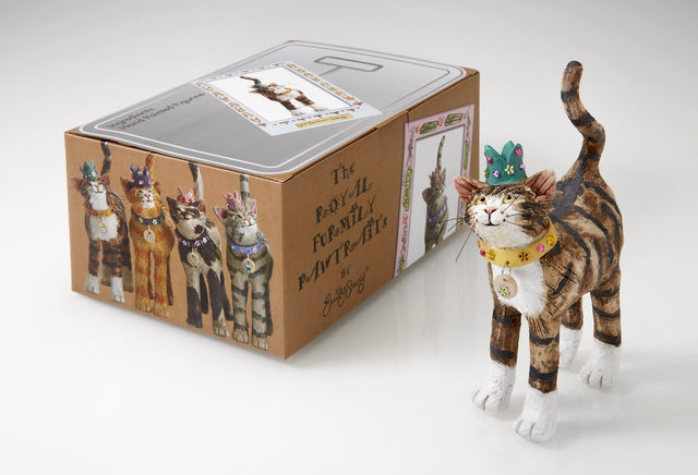 Lord Downtown Tabby Cat Figurine