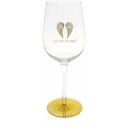 Good Friends Are Like Stars Wine Glass