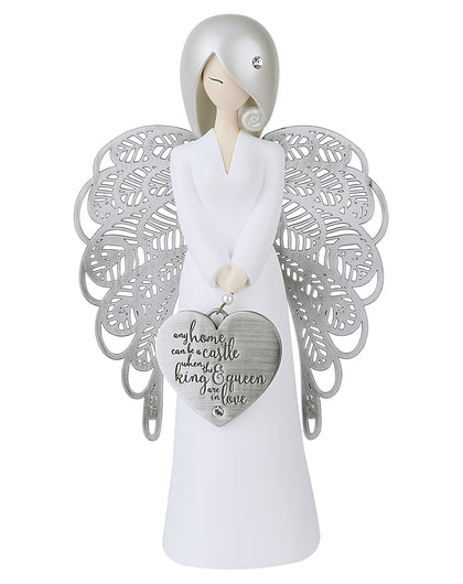 Any Home Can Be a Castle Angel Figurine