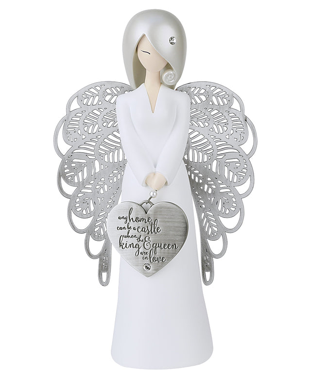 Any Home Can Be a Castle Angel Figurine