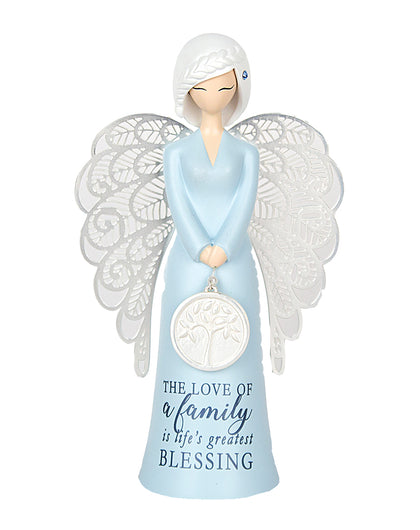 The Love of a Family Angel Figurine