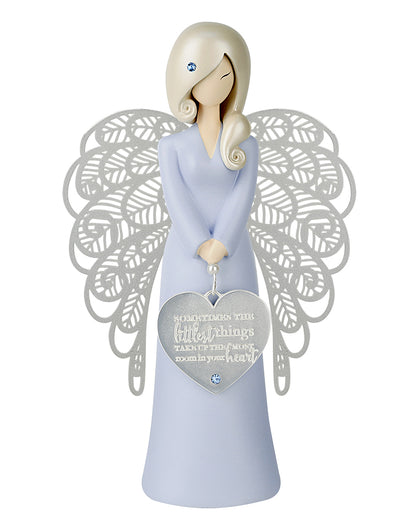 Sometimes the Little Things Angel Figurine - Blue