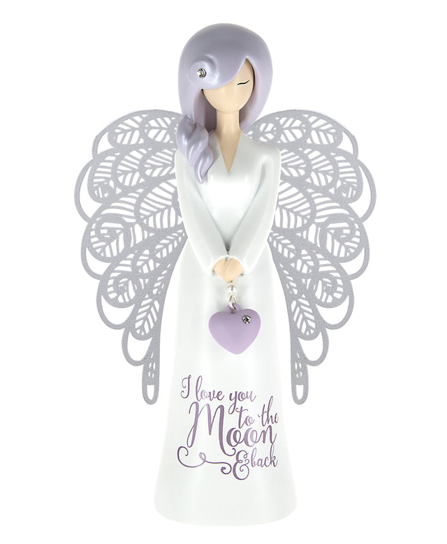 I Love You To The Moon and Back Angel Figurine