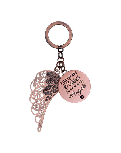 Friends Are Kisses Keyring