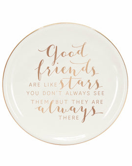 Good Friends Are Like Stars Trinket Dish