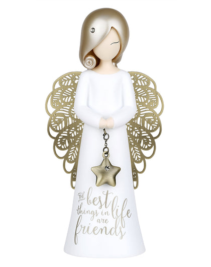 The Best Thing in Life Are Friends Angel Figurine