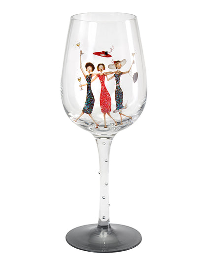 Happy Birthday Wine Glass (Bernie Parker)