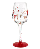 Wine Improves With Age Wine Glass (Berni Parker)