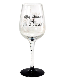 50 Shades Of Red & White Wine Glass (Berni Parker)