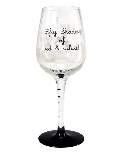 50 Shades Of Red & White Wine Glass (Berni Parker)