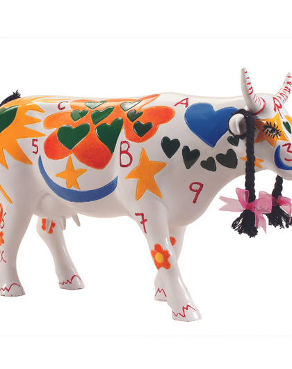 Lovely Guadeloupe Cow Figurine (Large)