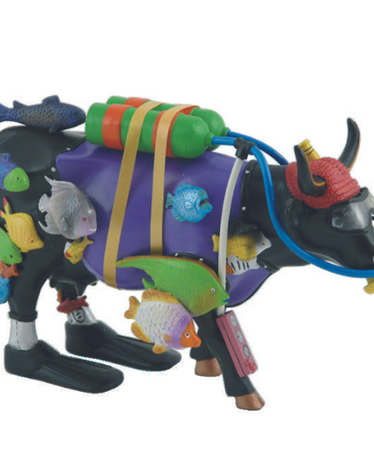 Jacques Moosteau Cow Figurine (Medium Resin)