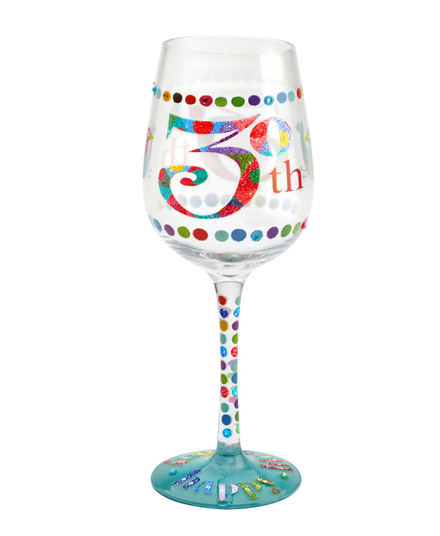 30th Birthday Wine Glass (Kali Stileman)