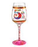 50th Birthday Wine Glass (Kali Stileman)