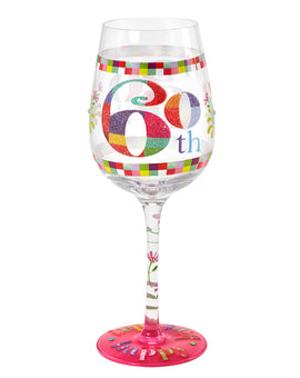 60th Birthday Wine Glass (Kali Stileman)