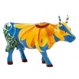 Udderly Sunflowers Cow Figurine