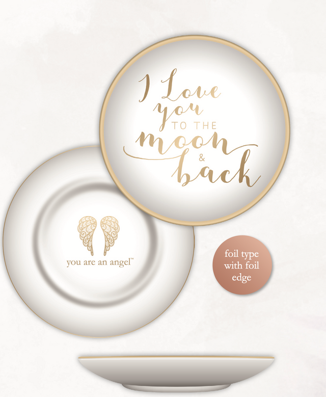I Love You To The Moon And Back Trinket Dish