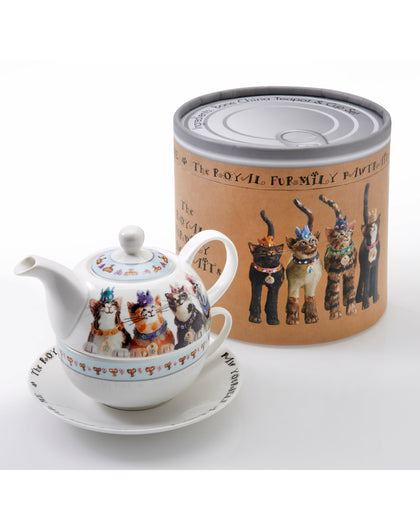 Royal Furmily Pawtraits Teapot and Cup (Tea For One)
