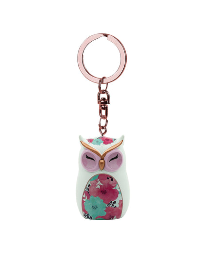 Learn From Yesterday Wise Wings Owl Keychain
