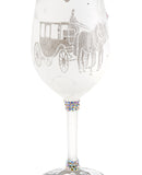 Happy Ever After For Her Wedding Wine Glass