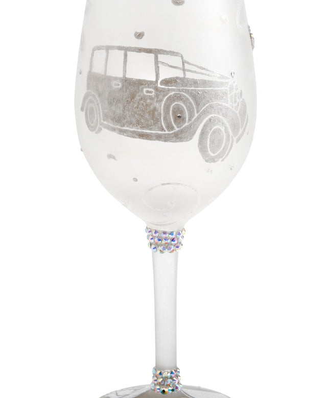 Happy Ever After For Him Wedding Wine Glass