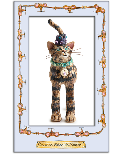 Purrince Eaton De Mousen Tea Towel