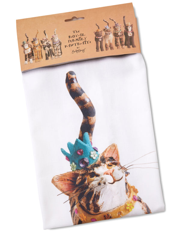 Lord Downtown Tabby Tea Towel