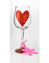 All You Need Is Love Wine Glass (Papersalad)