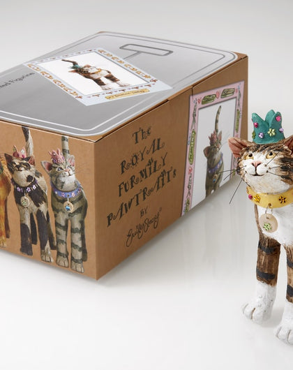 Lord Downtown Tabby Cat Figurine